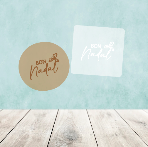 Sello Metacrilato relieve "Bon Nadal"