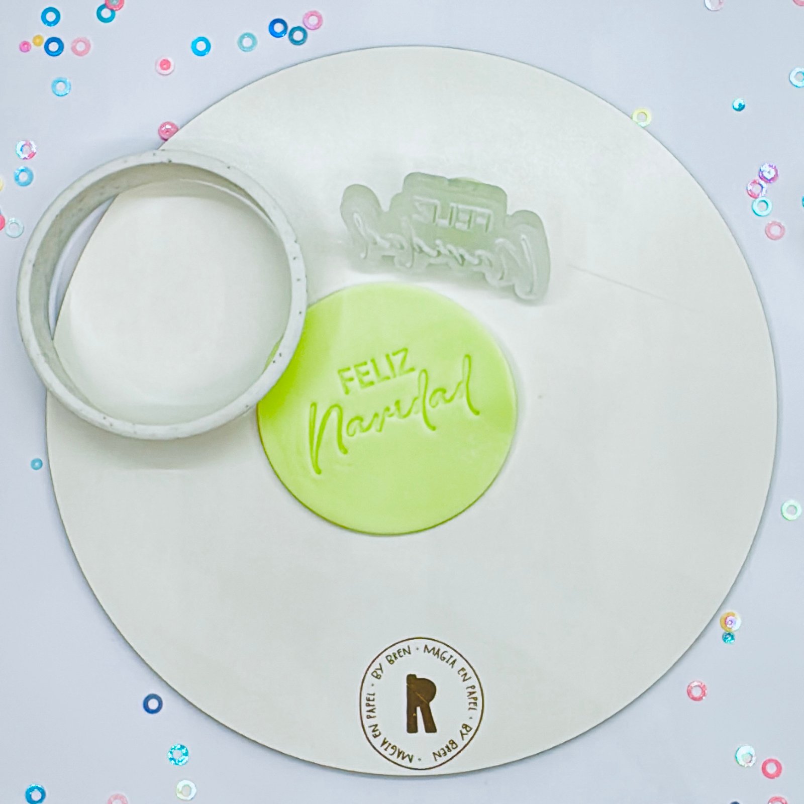 Sello Metacrilato "FELIZ Navidad"