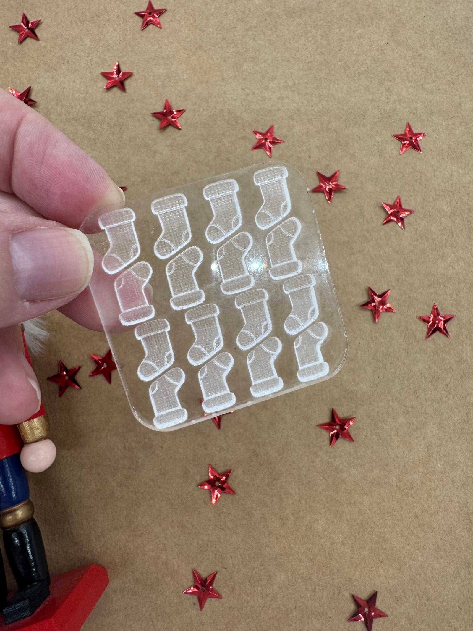 Moldes para SPRINKLES navideños (Pack de 5 + kit desmoldar) - Imagen 9