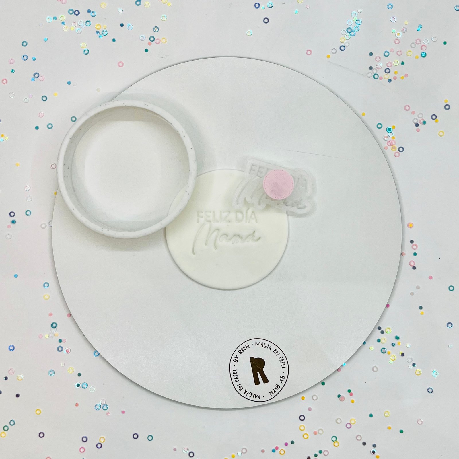 Sello Metacrilato "FELIZ DÍA Mamá"