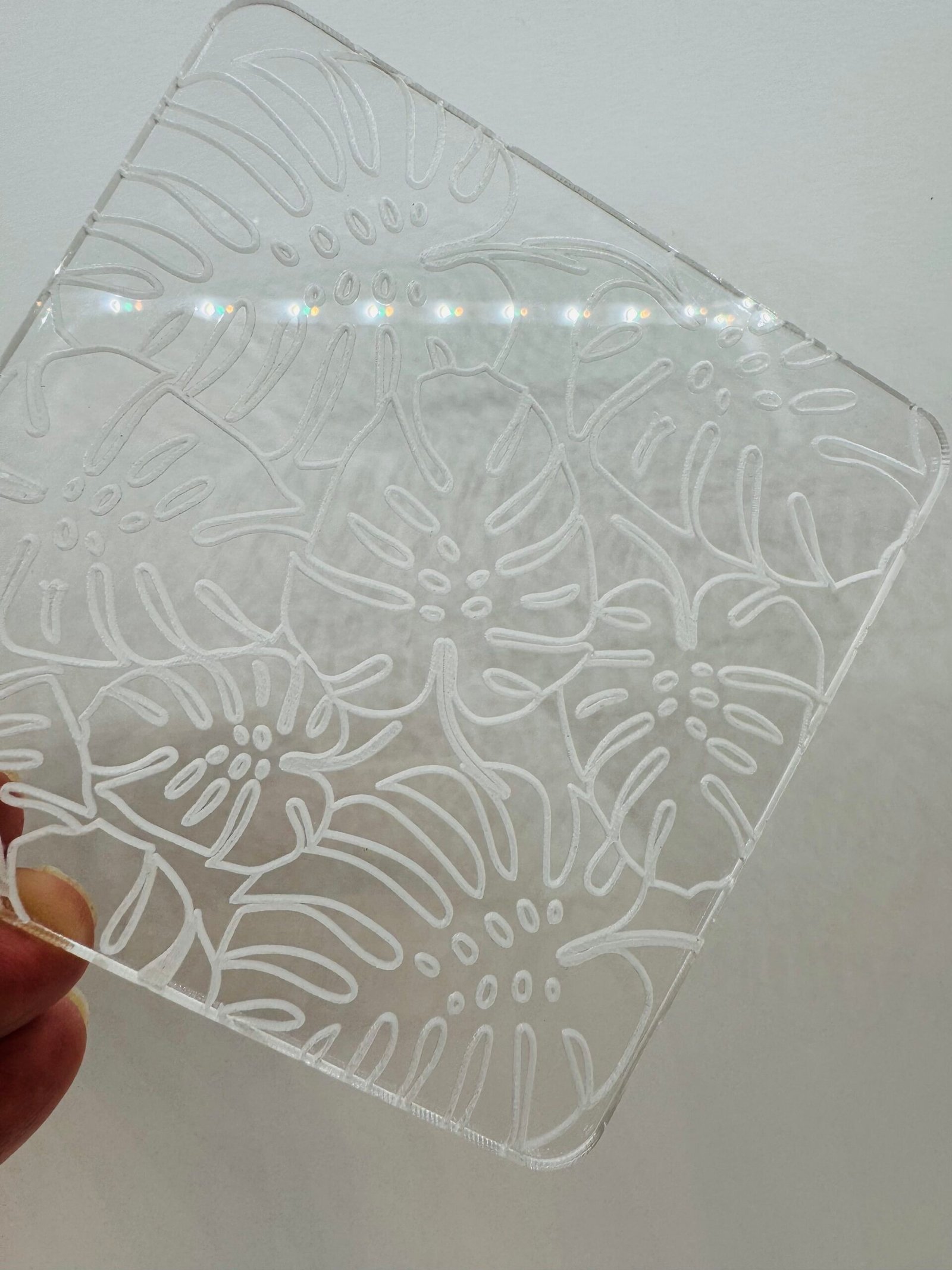 Texturizador Metacrilato Hojas Monstera - Imagen 2