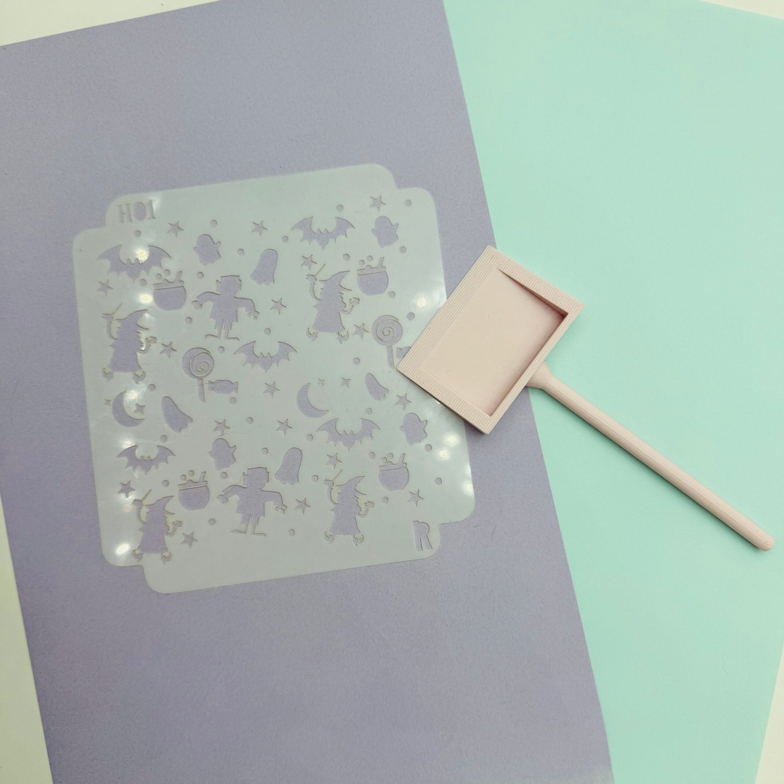 Sténcils para fondant y glasa + espátula (Halloween 1) - Imagen 2